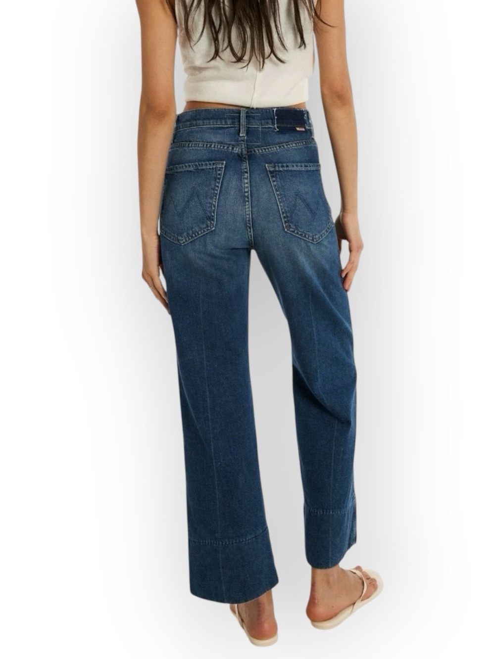 Mother The Maven Wide Hem Ankle Jeans - Picture 2 of 11